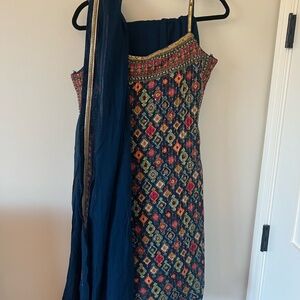 Indian ethnic wear salwar suit sharara